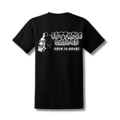 Butthole Liquor Squad Short Sleeve Black Tee