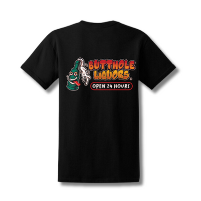 Butthole Liquor Squad Short Sleeve Full Color Logo Tee
